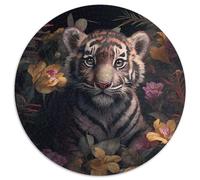 Fantasy Tiger Puzzle für Erwachsene, 1000 Stück, Kartonpuzzle für Erwachsene, DIY-Heimdekor, Denkspiel für Teenager, 1000 Teile (67,5x67,5cm)
