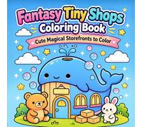 Fantasy Tiny Shops Coloring Book: Cute Magical Storefronts to Color for Kids, Teens, and Adults