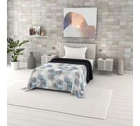 FANTASY Trapuntino Estivo in Microfibra, made in Italy, Piazza e mezza: 220x270cm, Soffioni Blu