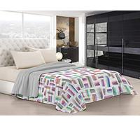 Fantasy Trapuntino Estivo, Microfibra, 2 Posti, Multicolor