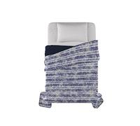 FANTASY Trapuntino estivo stampato, microfibra, Jeans Stripes, 220x270cm