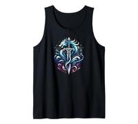 Fantasy Warrior Mystic Dragon Sword Flame Canotta