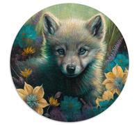 Fantasy-Wolf-Puzzle 1000 Teile für Erwachsene, schwierige Puzzles für Erwachsene, Familieninteraktion und lustiges Geschenk, lebendiges abstraktes Design, 1000 Teile (67,5x67,5cm)