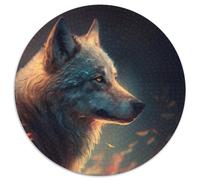 Fantasy Wolf Puzzle für Erwachsene, 1000 Teile, Kartonpuzzle, ideal als Dekoration für Zuhause und Büro, perfektes Geschenk zum Geburtstag, 1000 Teile (67,5x67,5cm)