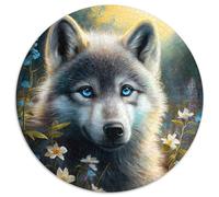 Fantasy Wolf Puzzle für Erwachsene, 1000 Teile, Puzzles für Erwachsene, anspruchsvolle DIY-Kunst für Enthusiasten, perfektes Geschenk zur Entspannung, 1000 Teile (67,5x67,5cm)