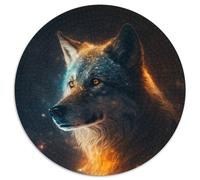 Fantasy-Wolf-Puzzle für Erwachsene, 1000 Teile, schwierige Puzzles für Erwachsene, Geschenk, DIY-Spaß, geeignet für die Dekoration von Zuhause, Wohnzimmer, Büro, 1000 Teile (67,5x67,5cm)