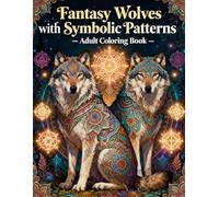 Fantasy Wolves with Symbolic Patterns: Adult Coloring Book: Mystical Wolves, Intricate Symbols, and Relaxing Designs for Stress Relief and Creative Expression