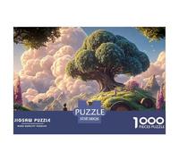 Fantasy_world 1000 Pz Carta Premium Puzzle fairy Tale Tree Meditativo Jigsaw Arredo Per Bambini 38x26cm/1000pcs