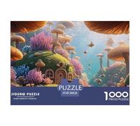 Fantasy World of Mushrooms 1000 Pezzi Cartone Robusto Puzzle Underwater Dwelling Antistress Gioco Per Famiglie Puzzle Decorazioni Per La Casa 38x26cm/1000pcs
