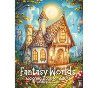 Fantasy Worlds - Coloring Book for Adults with fairytale motifs