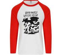 Fantasy Writer Autore Romanzi Draghi Uomo L/S Maglietta Baseball