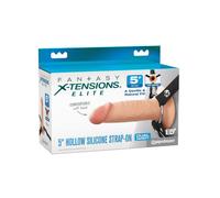 Fantasy X-Tensions Elite 5" Silicone Hollow Strap-On Dual Density - Light