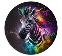 Fantasy Zebra Puzzle 1000 Teile für Erwachsene, Schwierige Puzzles für Erwachsene, Familieninteraktion & Lustiges Geschenk, Lebendiges abstraktes Design, 1000 Teile (67,5x67,5cm)