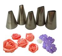FantasyDay Decorazione Torte Set, 5 Pezzi Ugello in Acciaio Inossidabile Decorazione Pasticceria - Perfetto Bocchette Decorative Accessori per Torte,Cupcakes,Pasta di Zucchero,Biscotti e Pasticceria