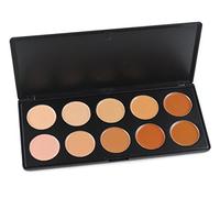 FantasyDay Professionale 10 Colori Coprenza Elevata a Lunga Tenuta Correttore Crema Concealer Palette Contouring Viso Correttori Makeup Gift Set per Hide Occhiaie e Imperfezioni