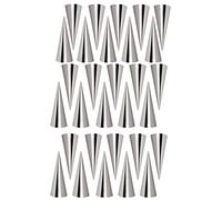 FantasyDay - Stampi per pasticceria, in acciaio inox, 30 stampi per cannoli, stampo per pane a tubo croissant fabbricazione - accessorio tradizionale in cucina per spirale, corno, torta