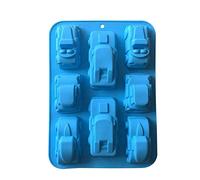 FantasyDay Stampo in Silicone per Dolci a Forma di Cartone Animato Auto, 2 Pezzi Muffa da Forno per Biscotti, Cioccolato, Tortini, Cioccolato, Torte, Dolci, Muffin - Antiaderente & Termoresistente