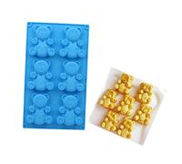 FantasyDay® Stampo in Silicone per Dolci a Forma di Orso, 1 Pezzi Silicone Muffin Sapone Handmade Stampi per Cubetti di Ghiaccio, Biscotti, Tortini, Cioccolato, Dolci - Silicone Antiaderente