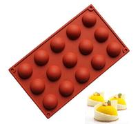 FantasyDay® Stampo in Silicone per Tortiera Forma di Palla Rotonda, 1 pezzi Silicone Muffin per Biscotti, Cioccolato, Tortini, Cioccolato, Torte, Dolci, Muffin, Pudding -Antiaderente & Termoresistente