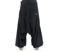 Fantazia - Pantaloni Sarouel Bali in cotone nepalese, taglia S alla XXXL, 100% cotone, tinta unita, comfort e originale, creati in Francia, fabbricazione etica dal 2004