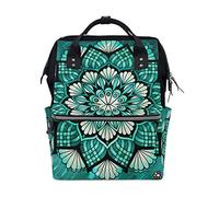 FANTAZIO Mummia Bag Zaino Mandalas Pattern Scuola Bag