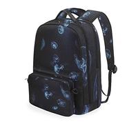 FANTAZIO - Set di zaini e borsa per la scuola, motivo: meduse