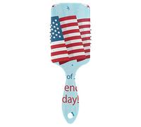 FANTAZIO Stati Uniti Independence Day Styling Brush Spazzola per capelli Grande per Raddrizzare, Levigare, Top Spazzola districante Static-free