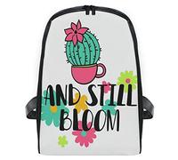 FANTAZIO - Zainetto sottile con cerniera, motivo cactus Bloom