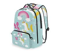 FANTAZIO Zaini e Borsa Croce Arcobaleno Unicorn Scuola Set