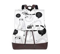 FANTAZIO Zaini Sloth Life Sketching Scuola Borsa in pelle Daypack