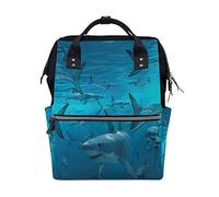 FANTAZIO ZAINO Amazing Sharks Party School bag tela Daypack