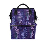 FANTAZIO ZAINO Amazing Wisteria Flowers Pattern School Bag Canvas Daypack