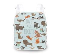 FANTAZIO ZAINO Animal Dog Love And Fidelity Borsa a tracolla per la scuola