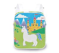 FANTAZIO ZAINO BIANCO Unicorn borsa scuola borsa a tracolla
