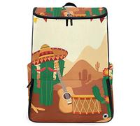 FANTAZIO Zaino da viaggio per computer portatile, cactus che gioca musica, resistente per scuola e computer, adatto a notebook