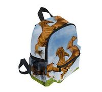 FANTAZIO Zaino elementare scuola Happy Couple Horses Bookbag