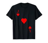Fante di cuori Costume Carta da gioco Carnevale Poker Maglietta