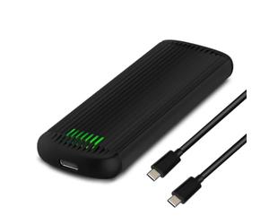 FANTEC 2570 NVMe31-FastLock PCIe NVMe SSD enclosure USB-C Generation 2 10G, aluminum black, tool-free assembly