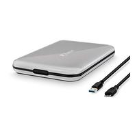 FANTEC ALU-25U3 (per il montaggio di un disco rigido o SSD SATA I/II/III da 6,35cm (2,5 pollici), montaggio senza viti e senza attrezzi, connettore USB 3.0 Super Speed, corpo in alluminio) nero
