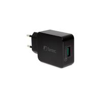 FANTEC QC3-A11 Caricabatterie Quick Charge 3.0, 1x porte USB 3.0, 18W, nero