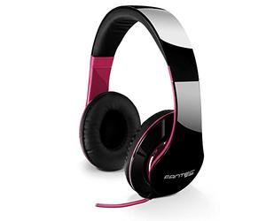 FANTEC SHP-250AJ-PK Cuffie Stereo On Ear (Headset On Ear, Cinturino Imbottito, Cuffie Imbottite e Traspiranti), Nero/Viola