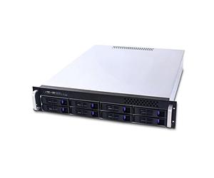 Fantec SRC-2080X07 Case di stoccaggio 2U (8x esterni 8,9 cm (3,5"), 2x interni 6,4 cm (2,5")) per l'installazione (48,3 cm (19"))
