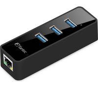 FANTEC UMP -3UE1000 - Adattatore di rete - USB3.0 - Gigabit Ethernet x 1 USB3.0 X 3 - Black (1959)