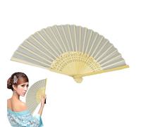 Fantellini pieghevoli - affascinante elegante ventola di seta vintage, ventola pieghevole in legno giapponese cinese, ventilatori a mano da 8 pollici retrò | Dancing Performance Prop, cosplay accessor
