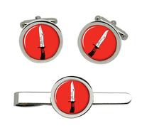 Fanteria Sanità, Britannico Militare Gemelli E Fermacravatta Set