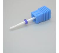 Fantexy Punta per trapano per unghie in ceramica, piccola punta affilata da 3/32 '' per rimuovere cuticole pulite e morte della pelle, strumento professionale per nail art, manicure, pedicure, gel