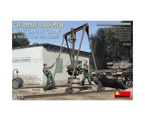 Fanti Tedeschi Con Gru A Ponte E Motore Maybach Hl 120 Maquette Miniart Tedesca