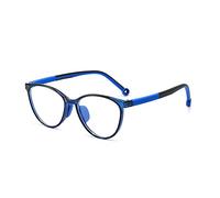 Fantiace Cat eye - Occhiali da sole per bambini, con luce blu, per giochi al computer, anti affaticamento degli occhi, C4, 48-16-131-41