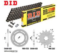 FANTIC MOTOR ENDURO CASA 125 2018-2020 catena corona pignone kit DID 428HD pa...