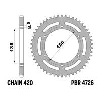 FANTIC MOTOR MOTARD 50 2020-2021 corona PBR passo 420 58 Denti Ergal